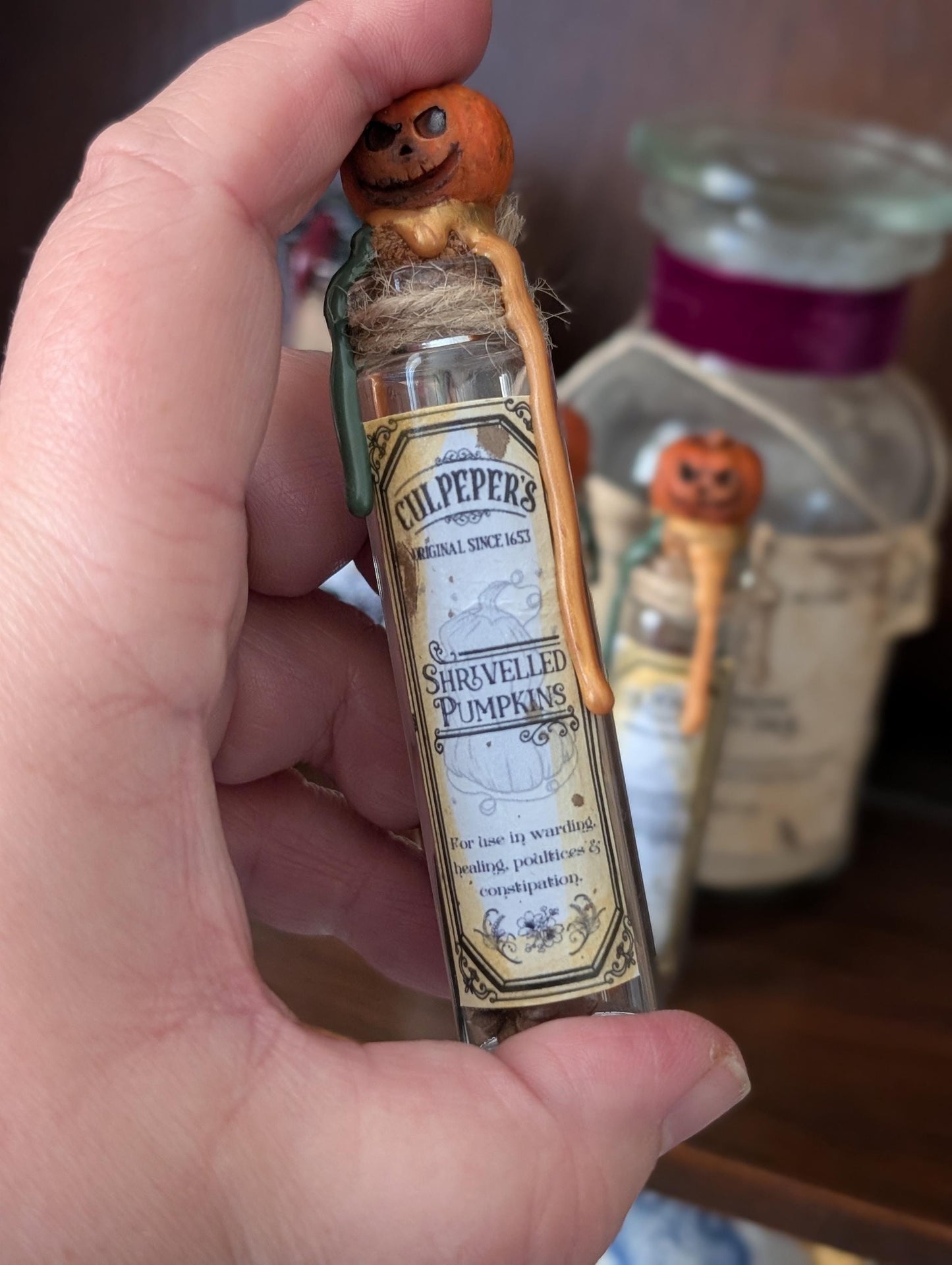 Shrivelled Pumpkins potion ingredient bottle