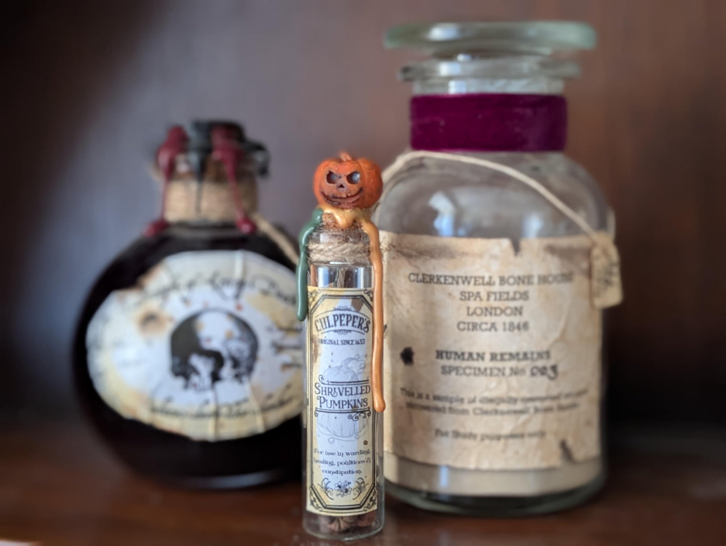 Human Remains Specimen bottle (Faux cremations)
