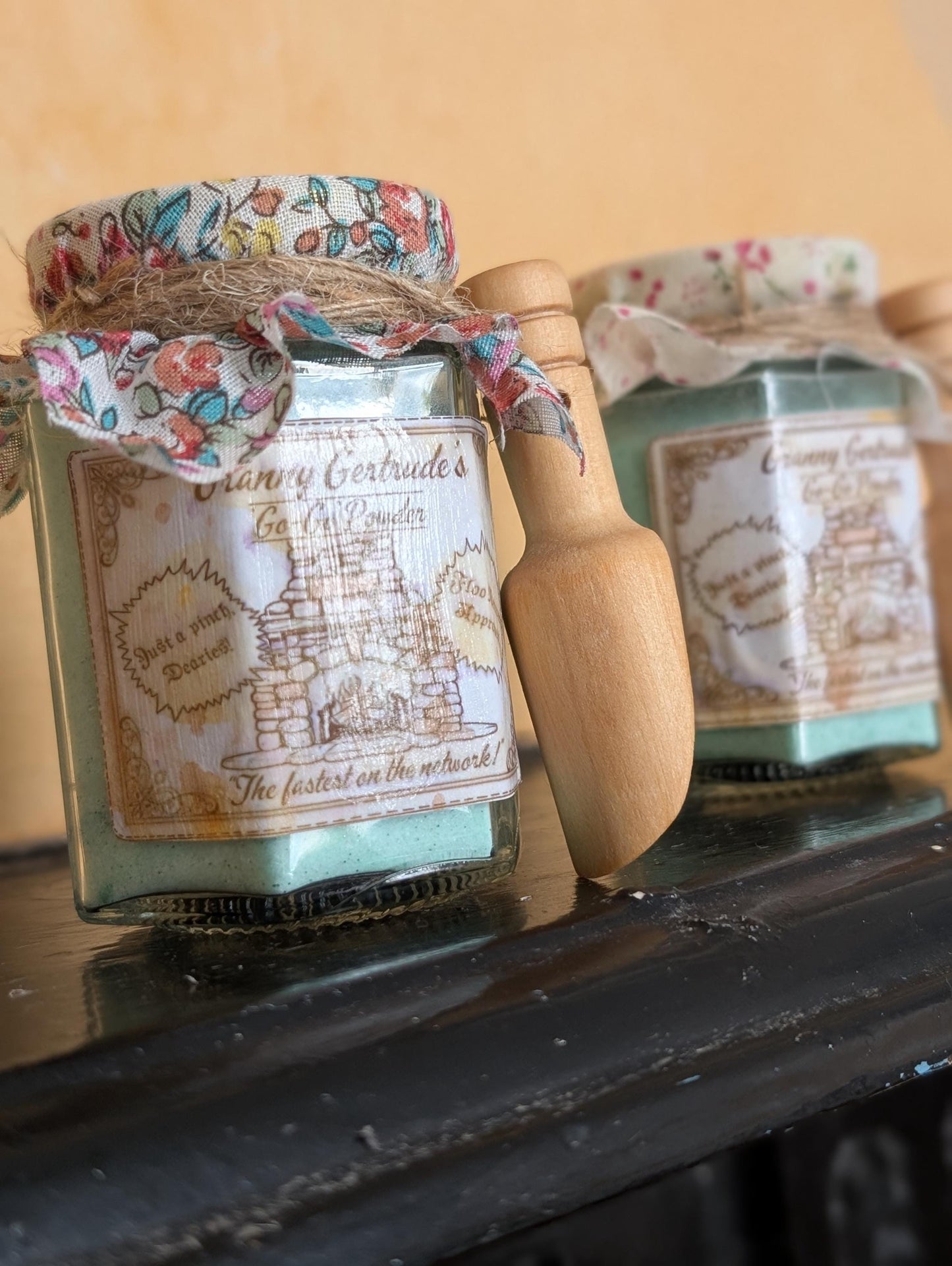 Granny Gertrude's 'go-go' powder potion floo powder