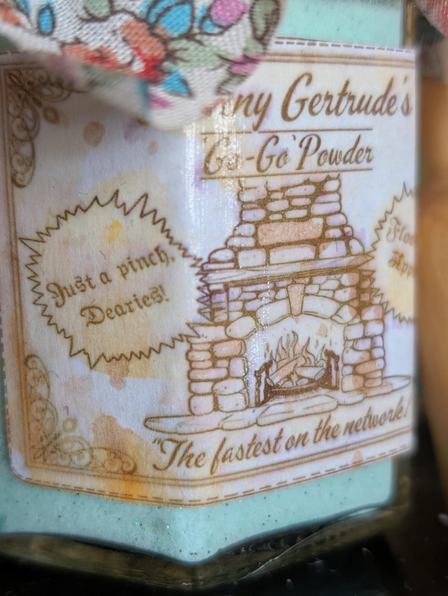 Granny Gertrude's 'go-go' powder potion floo powder