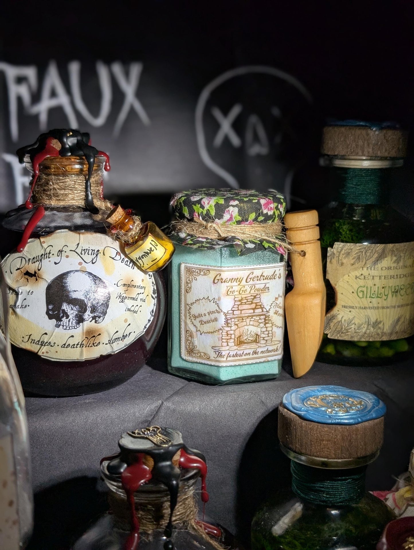 Granny Gertrude's 'go-go' powder potion floo powder
