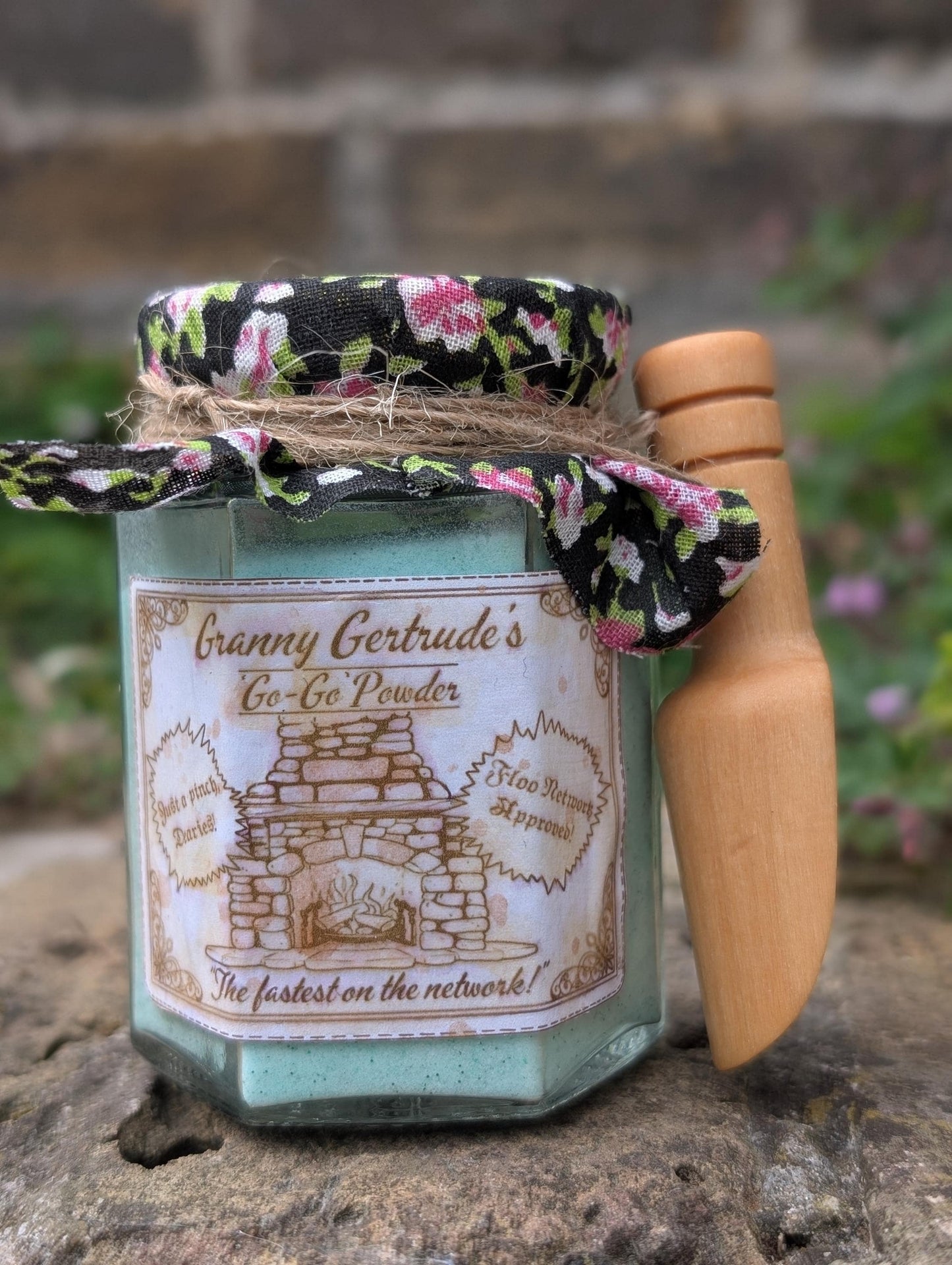 Granny Gertrude's 'go-go' powder potion floo powder