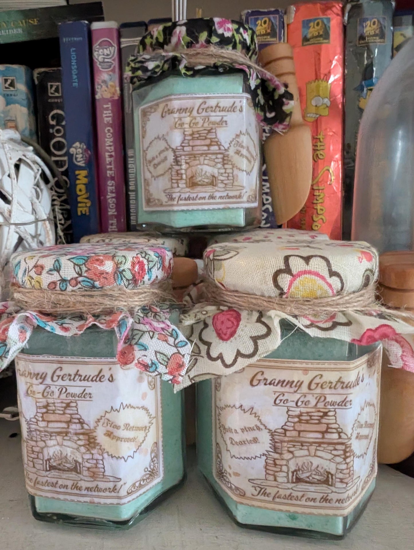Granny Gertrude's 'go-go' powder potion floo powder