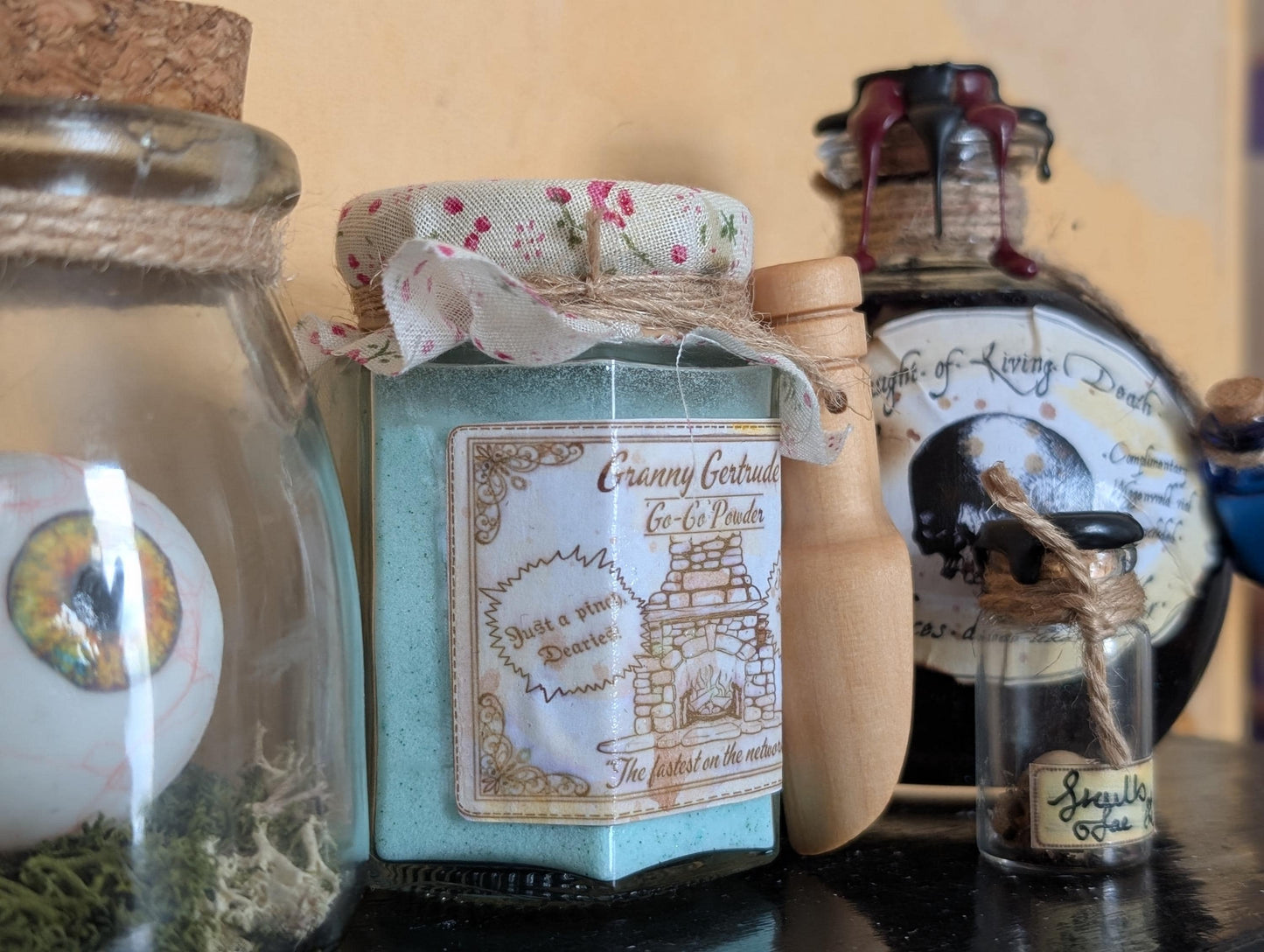 Granny Gertrude's 'go-go' powder potion floo powder