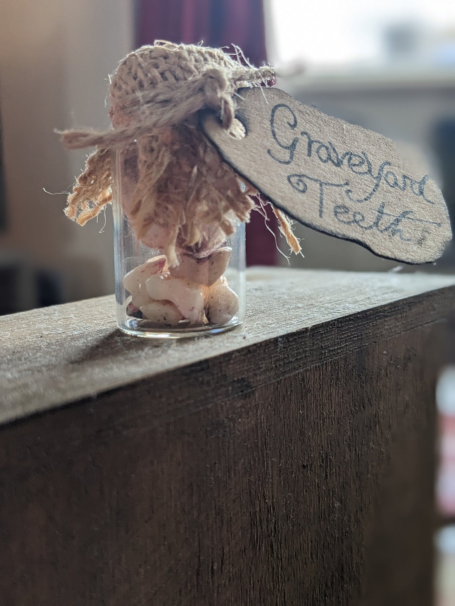 Graveyard Teeth, potion ingredient faux taxidermy