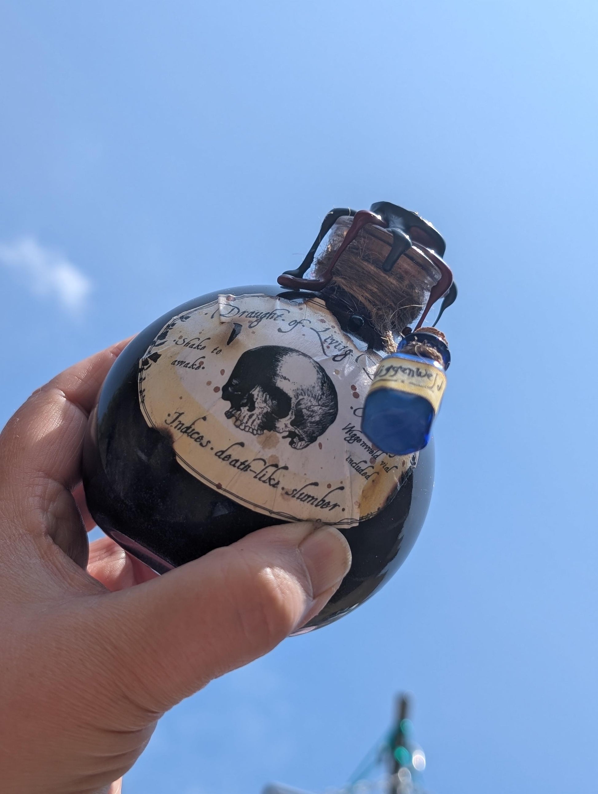 Draught of Living Death magic potion bottle curio