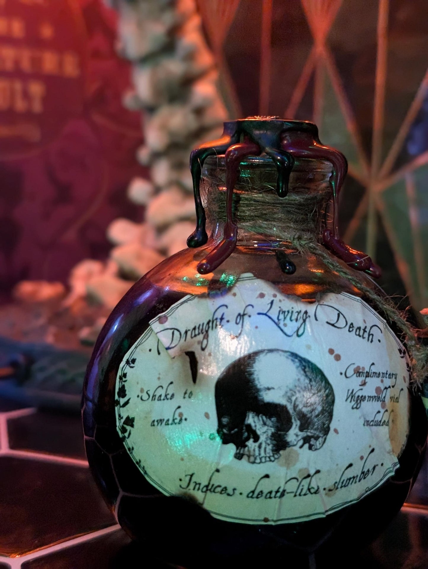 Draught of Living Death magic potion bottle curio