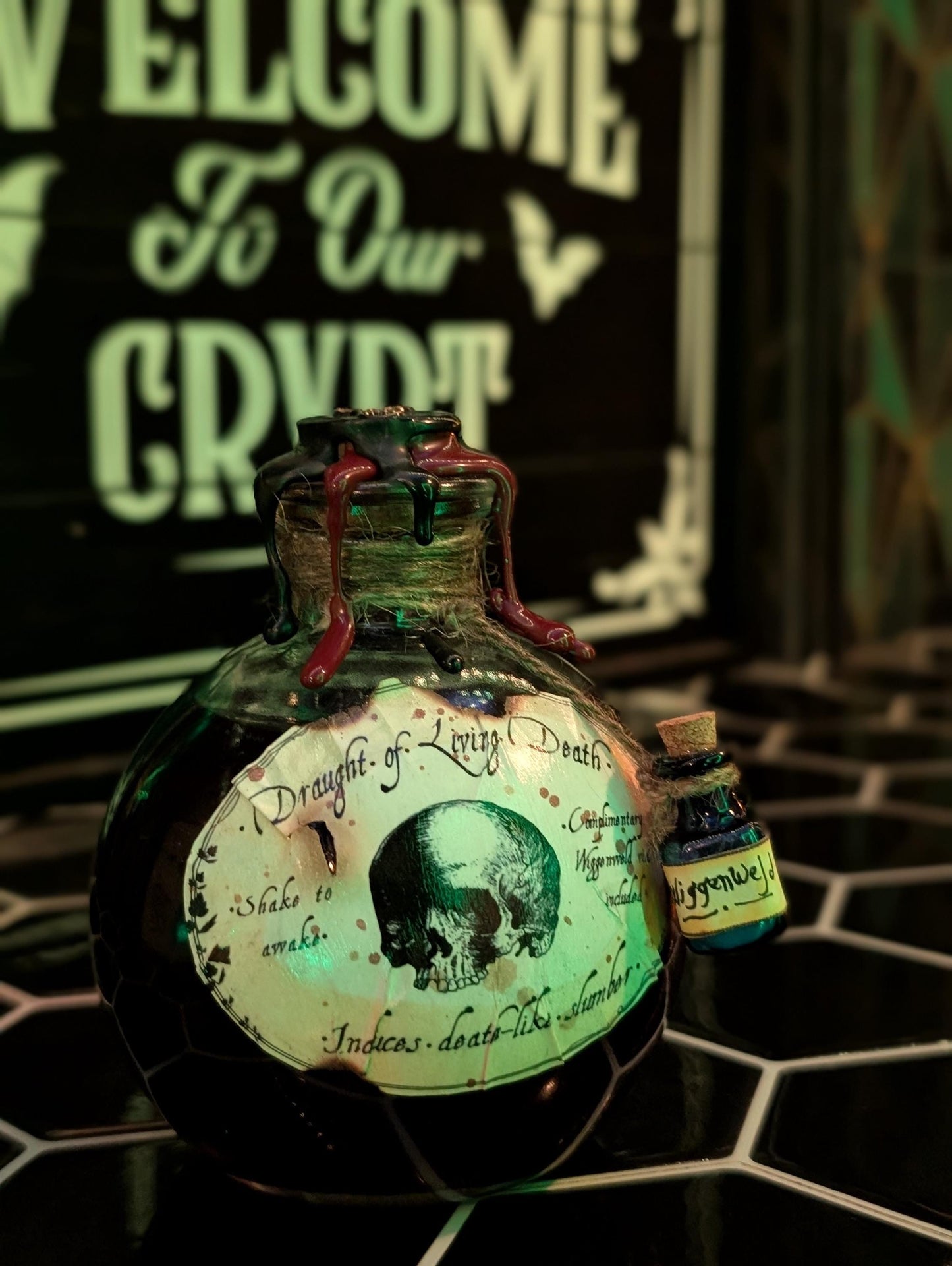 Draught of Living Death magic potion bottle curio