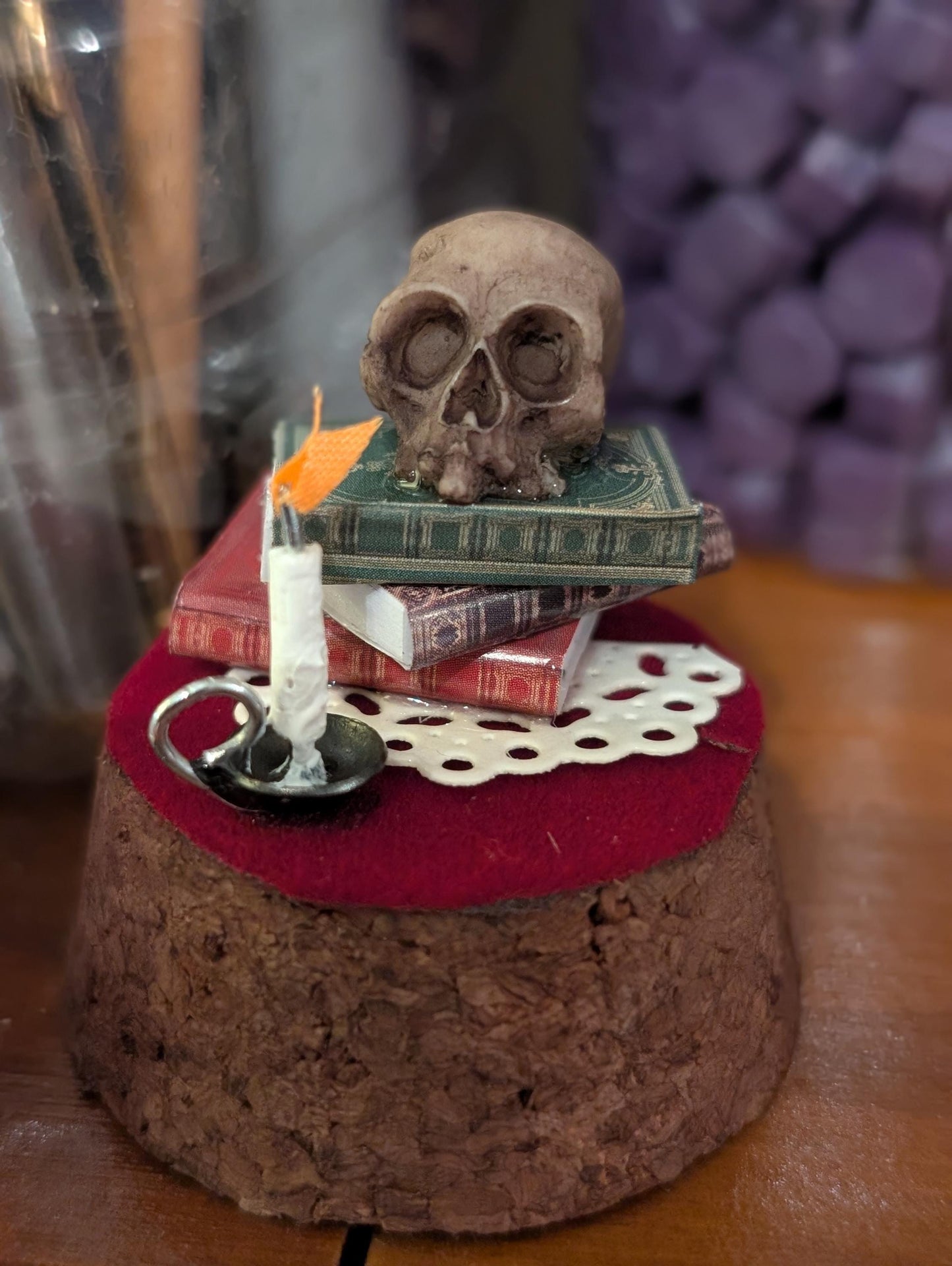 The Sombre Study Diorama cloche