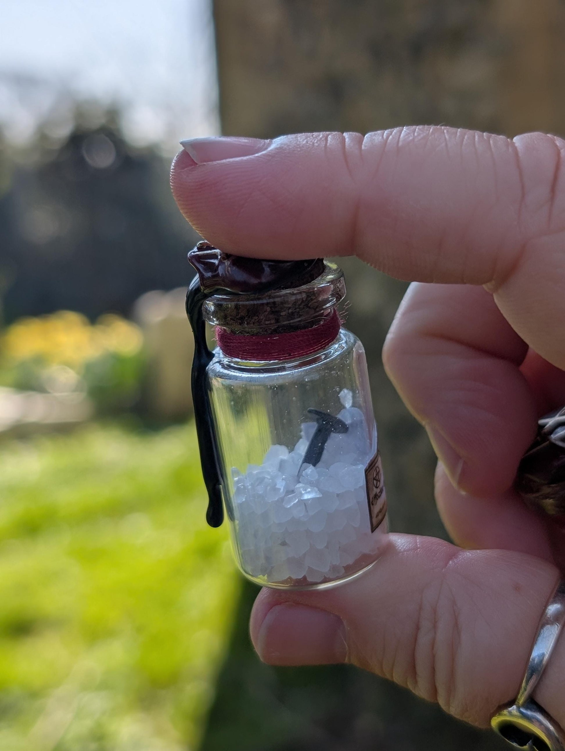 Iron and Salt protection spell bottle