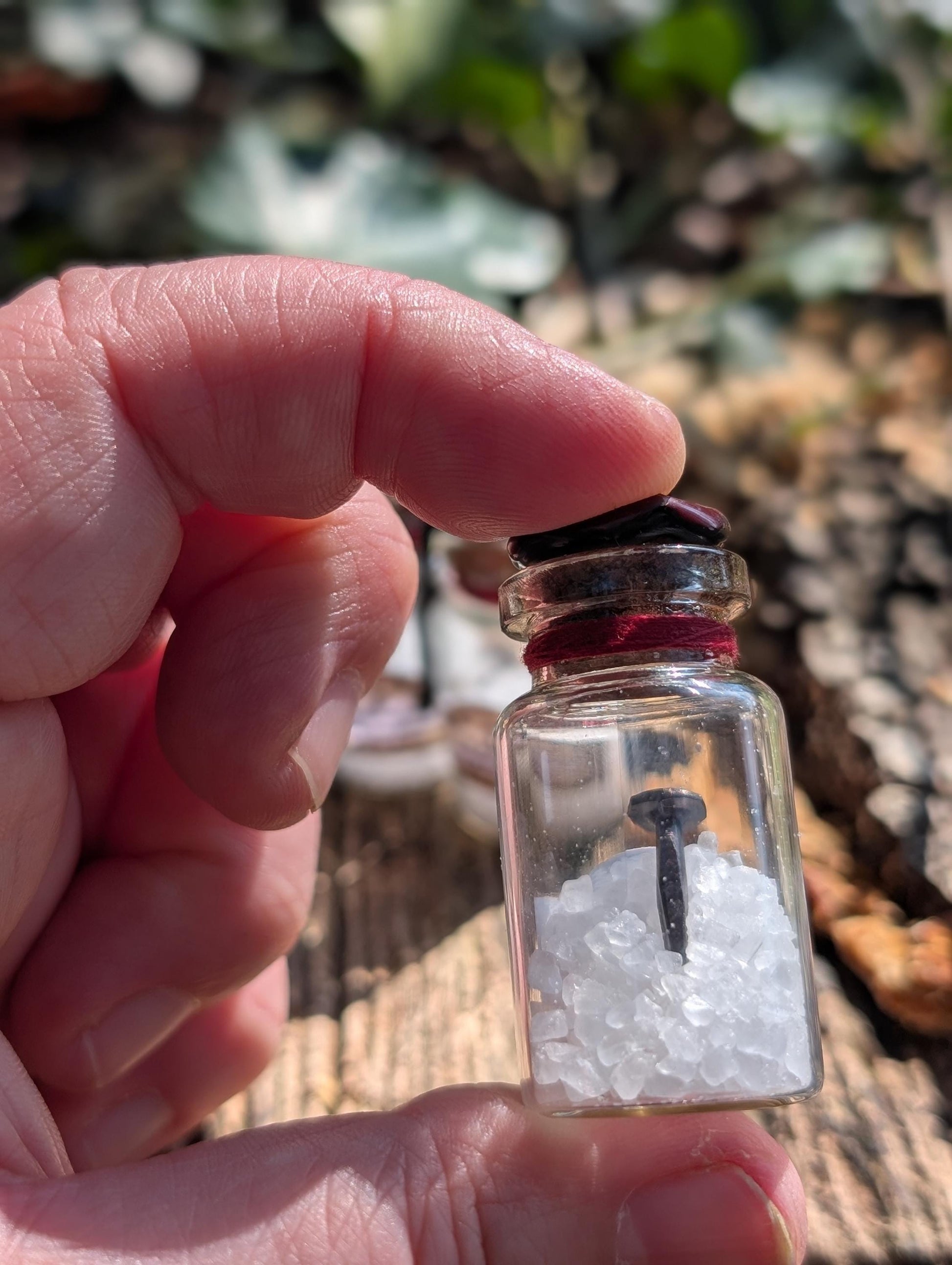 Iron and Salt protection spell bottle