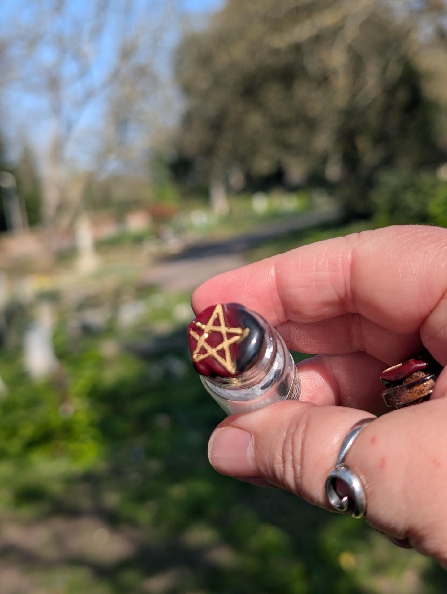 Iron and Salt protection spell bottle