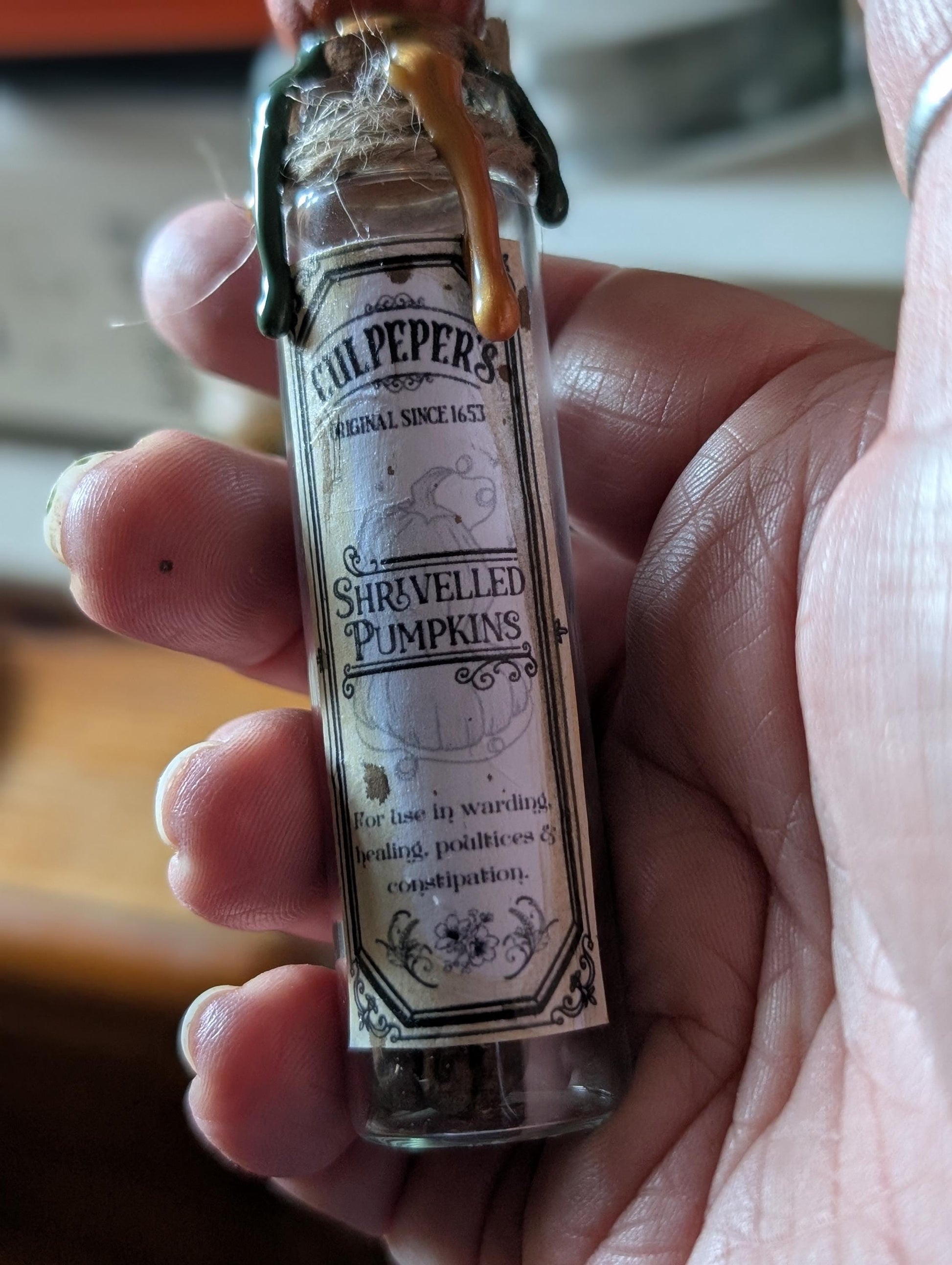 Shrivelled Pumpkins potion ingredient bottle