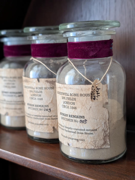 Human Remains Specimen bottle (Faux cremations)