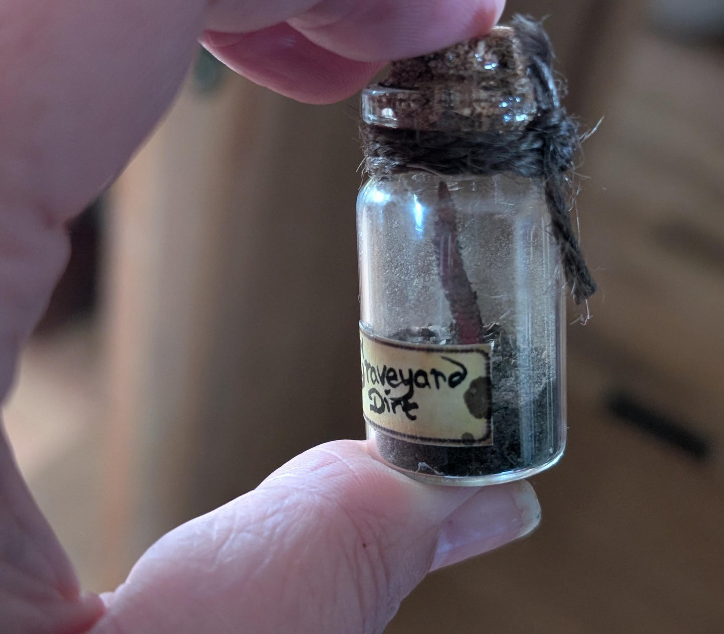 Graveyard Dirt potion ingredient bottle