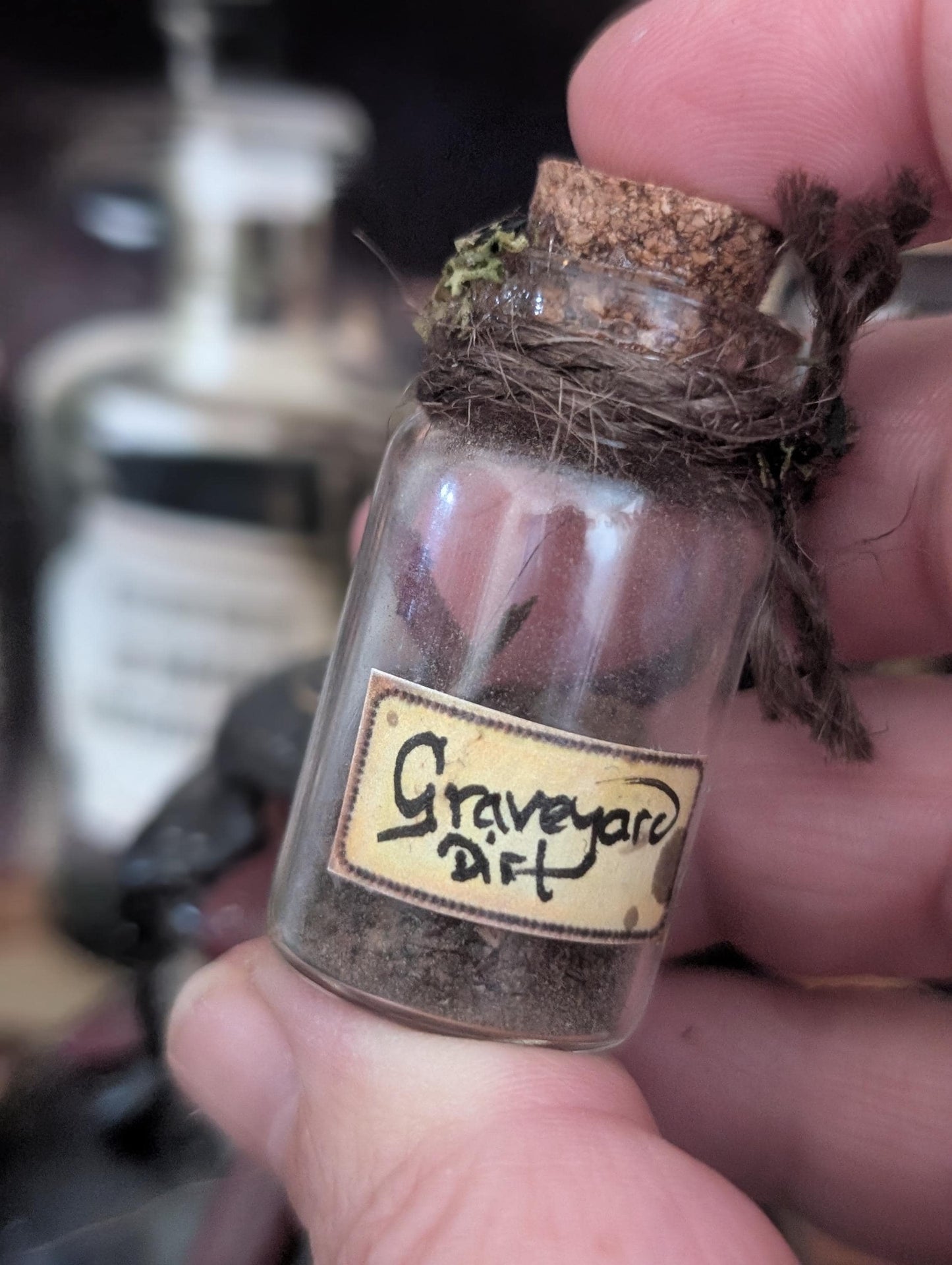 Graveyard Dirt potion ingredient bottle