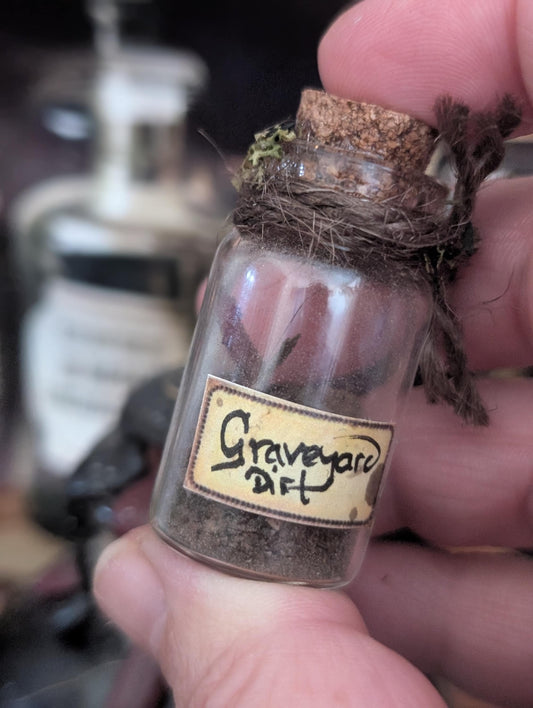 Graveyard Dirt potion ingredient bottle
