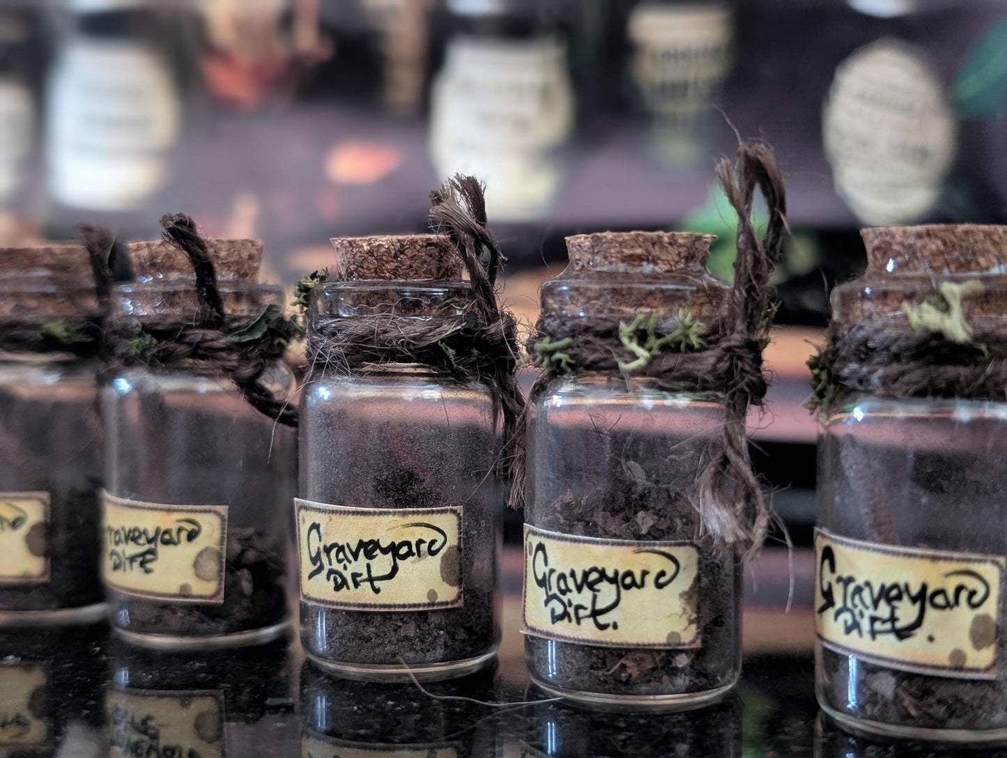 Graveyard Dirt potion ingredient bottle