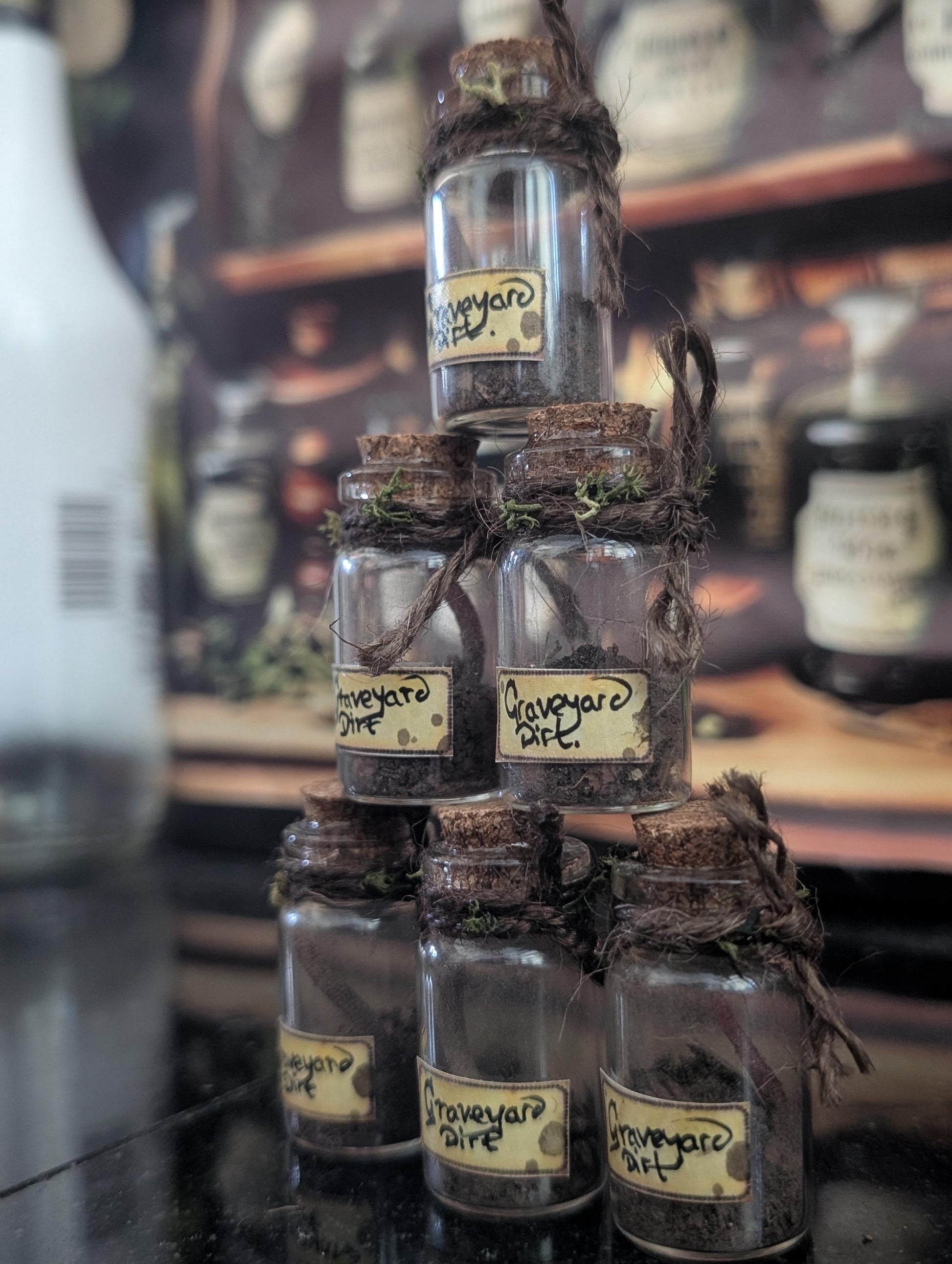 Graveyard Dirt potion ingredient bottle