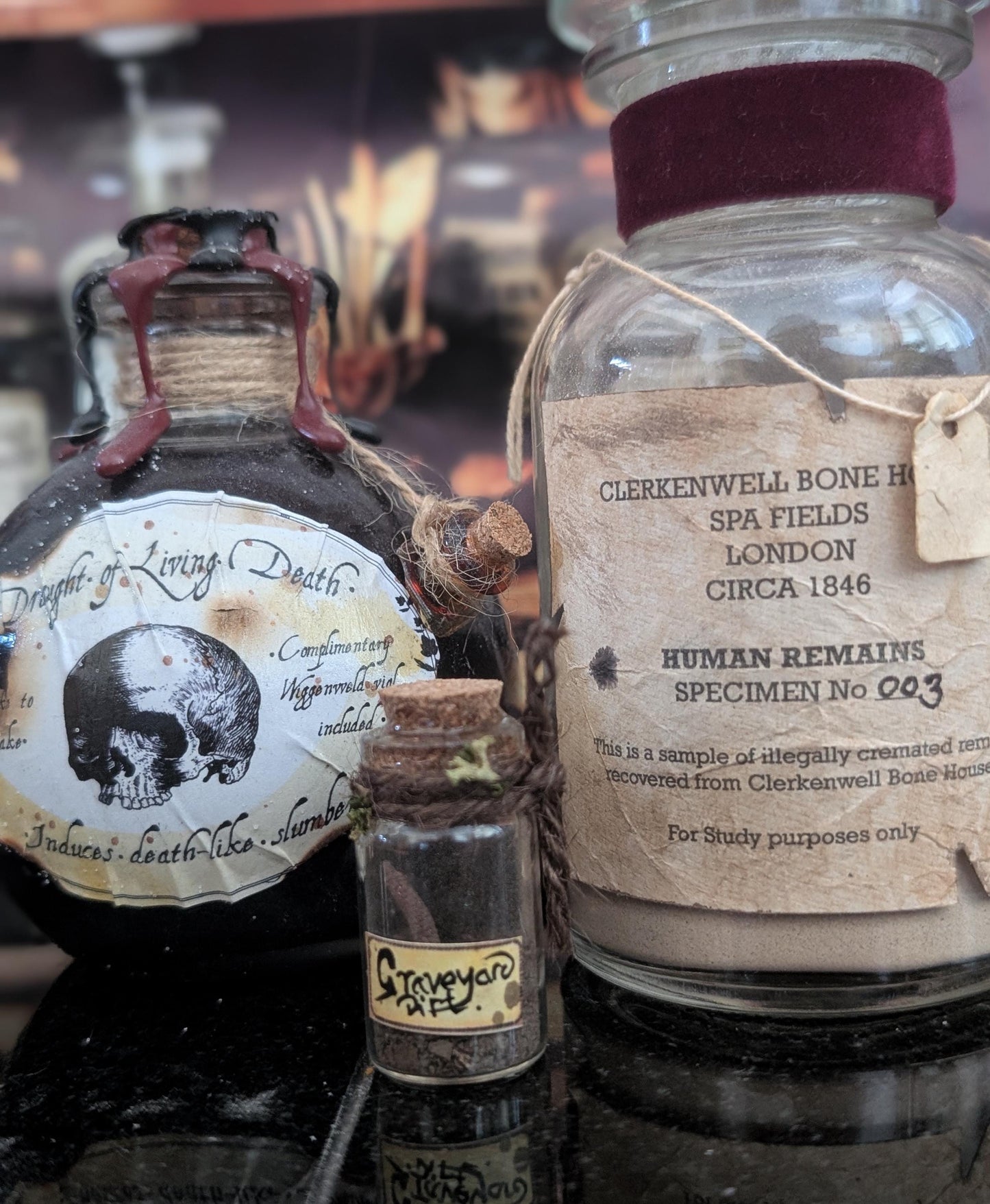 Graveyard Dirt potion ingredient bottle