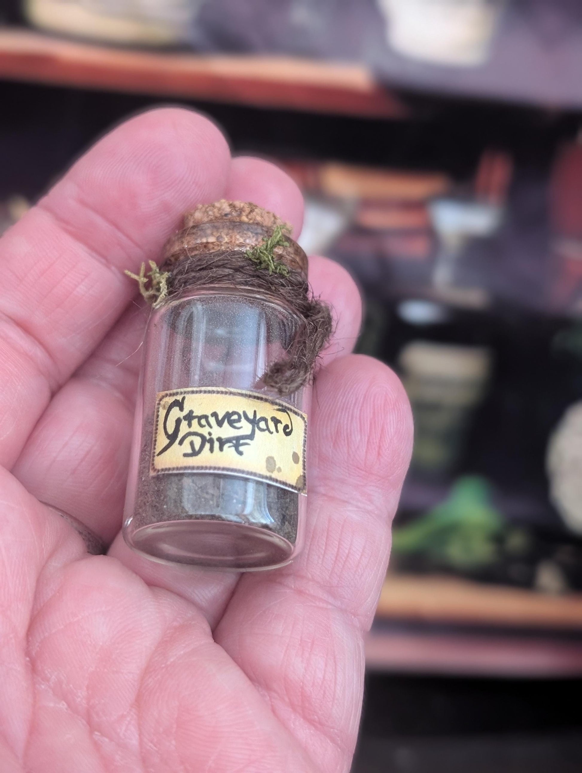 Graveyard Dirt potion ingredient bottle